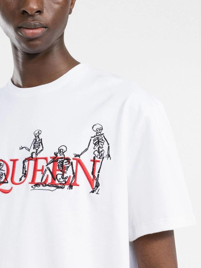 商品Alexander McQueen|Sneaker skeleton t-shirt,价格¥1645,第5张图片详细描述