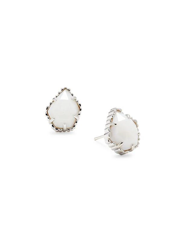 商品Kendra Scott|Tessa Rhodium Plated Geometric Stud Earrings,价格¥134,第1张图片