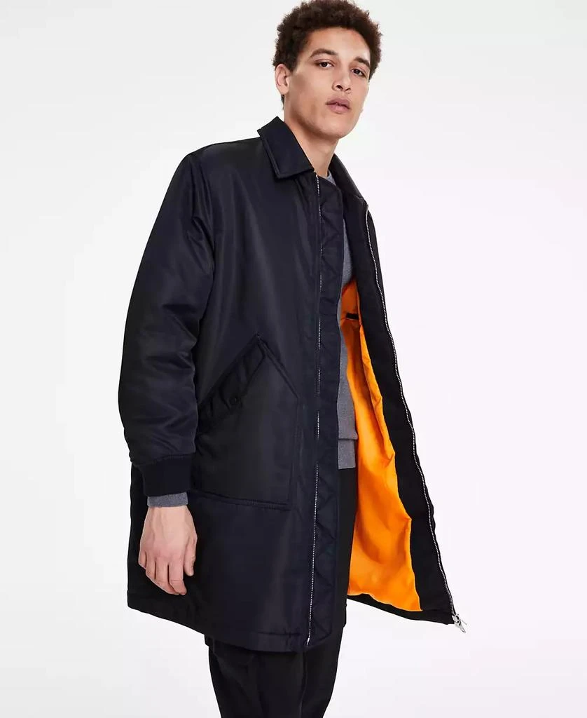 商品Hugo Boss|Men's Modern-Fit Puffer Overcoat,价格¥1498,第4张图片详细描述