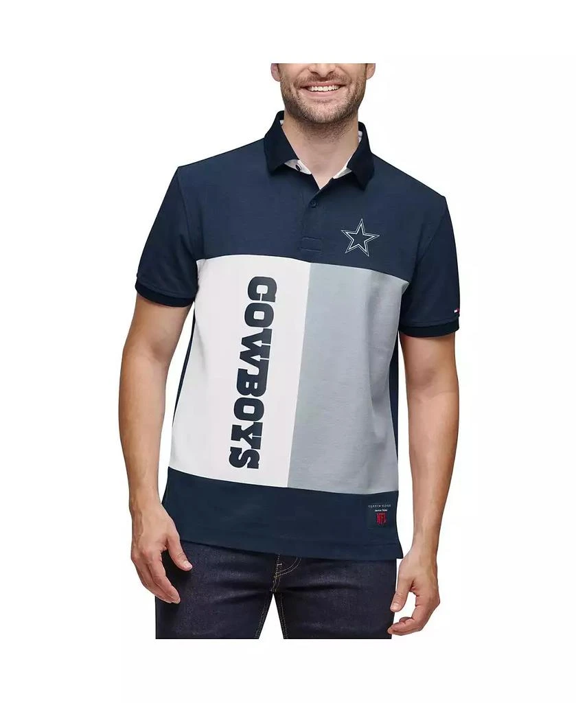 商品Tommy Hilfiger|Men's Navy and Gray Dallas Cowboys Color Block Polo,价格¥391,第1张图片