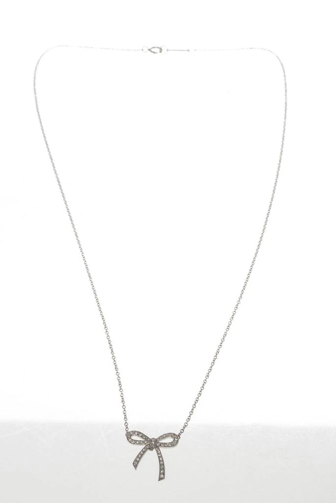 商品[二手商品] Tiffany & Co.|Tiffany & Co. Silver Bow Pendant Necklace,价格¥15855,第1张图片