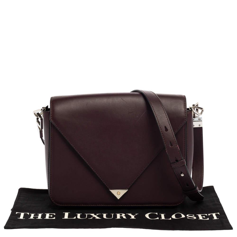 Alexander Wang Dark Plum Leather Prisma Envelope Shoulder Bag商品第10张图片规格展示