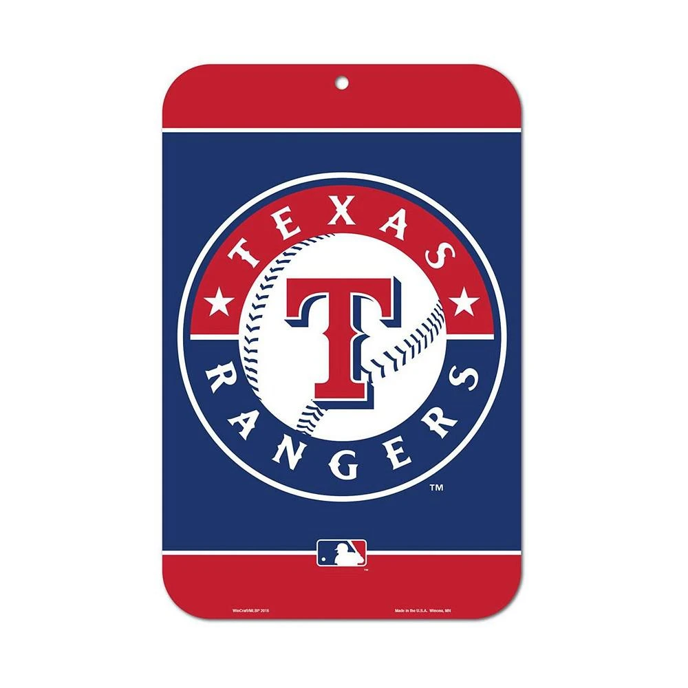 商品Wincraft|Texas Rangers 11'' x 17'' Team Plastic Sign,价格¥90,第1张图片