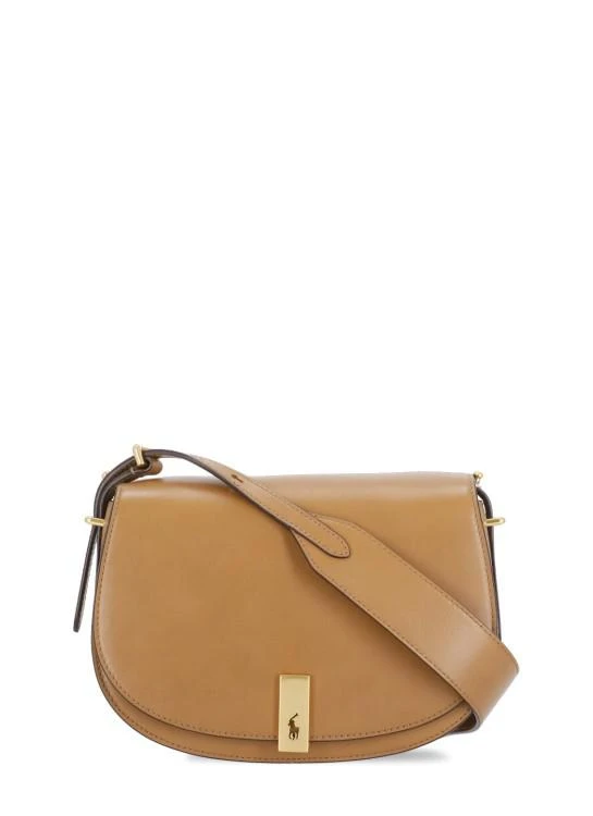 商品Ralph Lauren|Brown Smooth Leather Shoulder Bag,价格¥5085,第1张图片