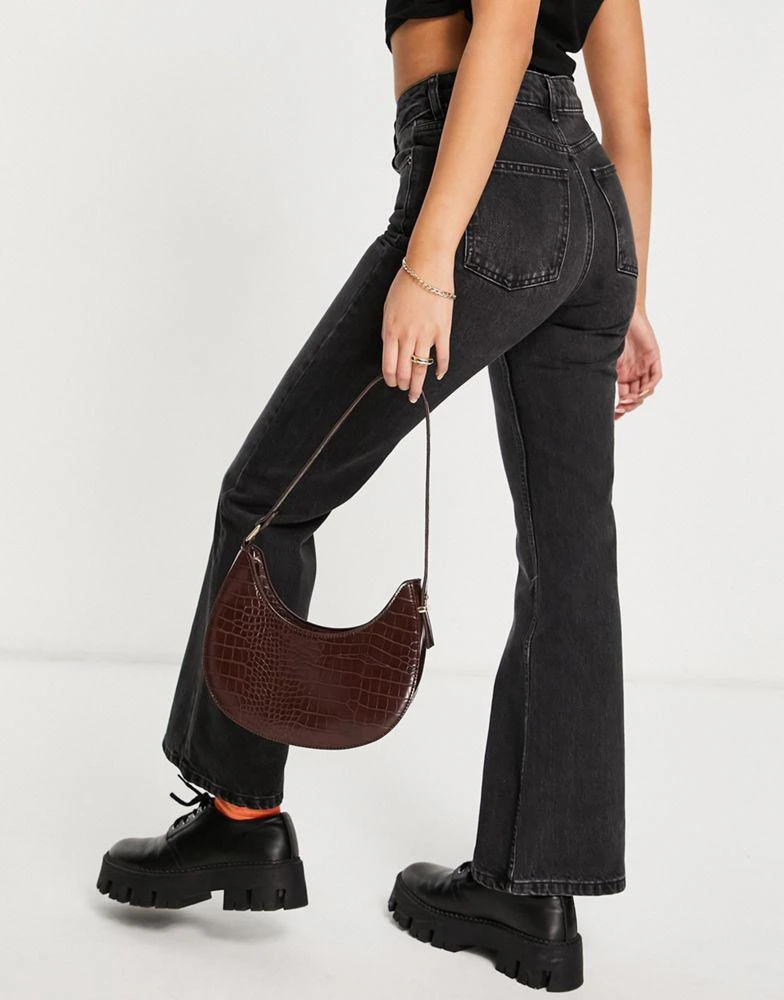 商品Topshop|Topshop 90s flare jeans in washed black,价格¥259,第4张图片详细描述