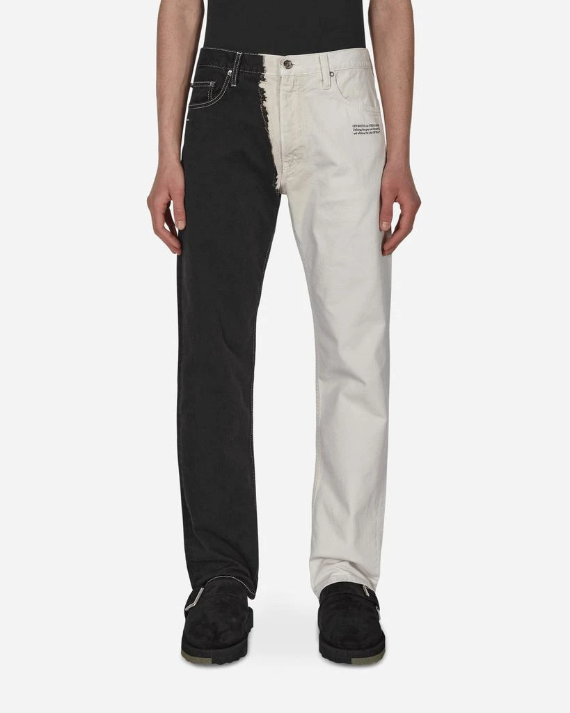 商品Off-White|Corp Slim Straight Jeans Black,价格¥2771,第1张图片