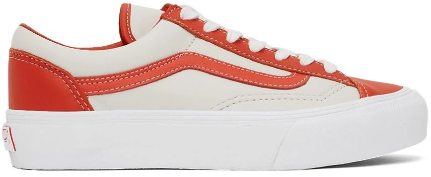 商品Vans|Orange & White Style 36 VLT LX Sneakers,价格¥224,第1张图片