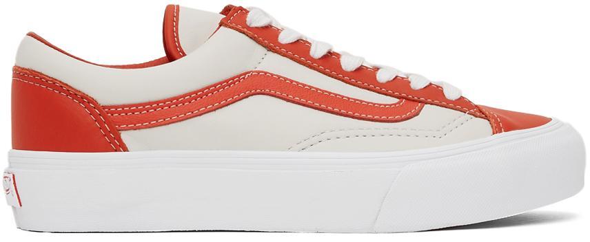 商品Vans|Orange & White Style 36 VLT LX Sneakers,价格¥508,第1张图片