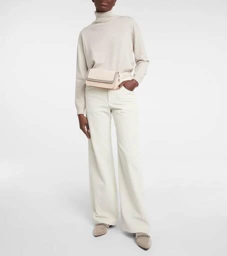 商品Brunello Cucinelli|Embellished suede belt bag,价格¥6593,第5张图片详细描述