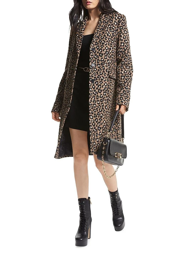 商品Michael Kors|Leopard Jacquard Midi-Coat,价格¥2507,第2张图片详细描述