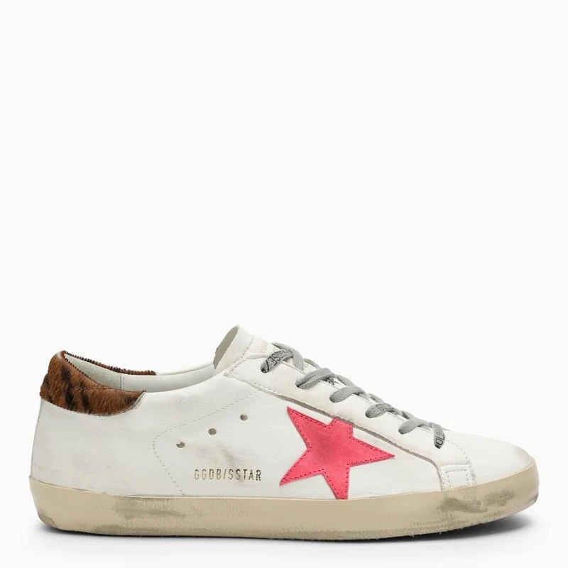 商品Golden Goose|Super-Star cream sneaker in leather,价格¥3703,第1张图片