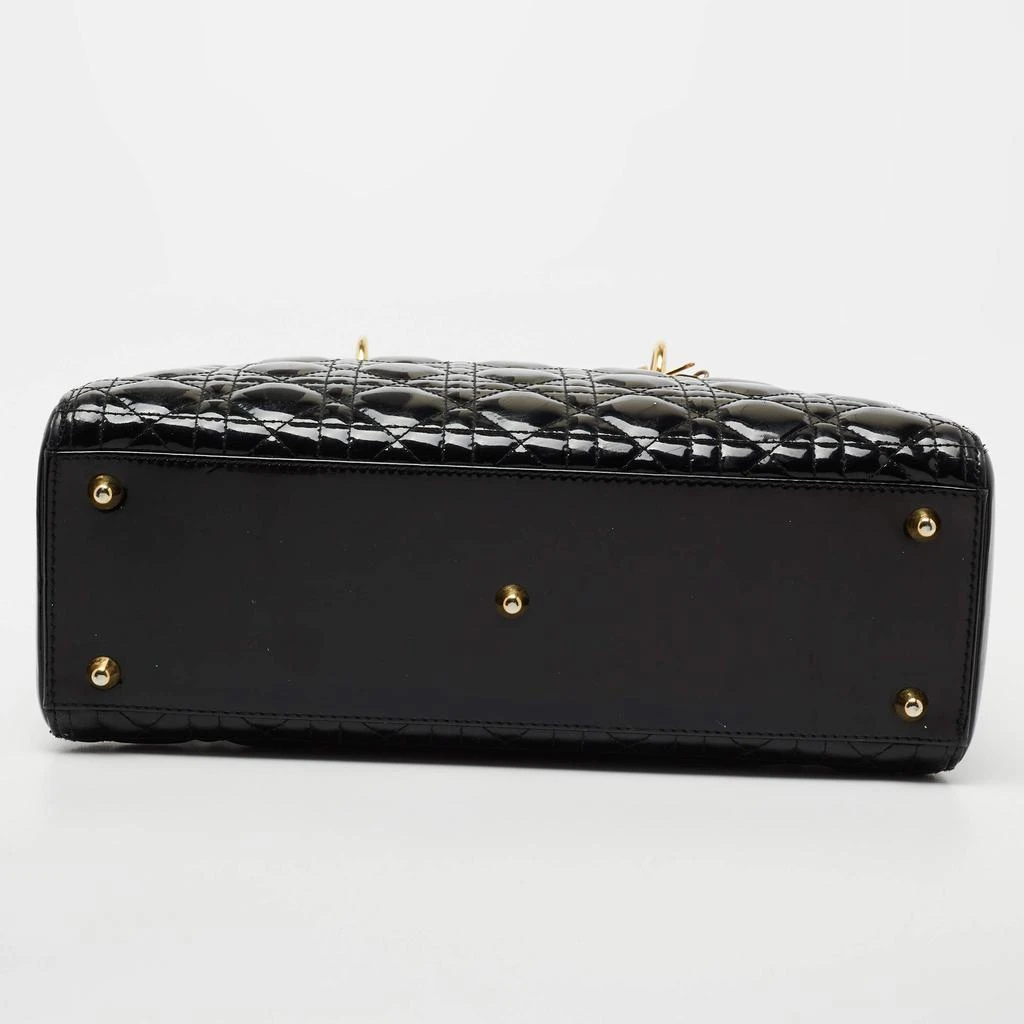 Dior Black Cannage Patent Leather Large Lady Dior Tote 商品