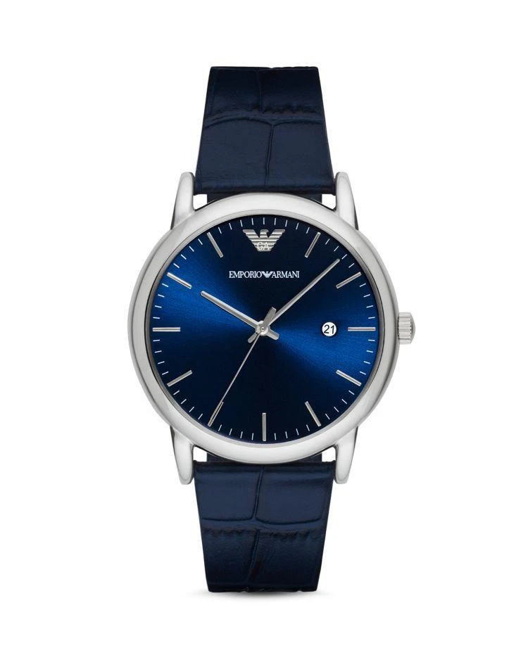 商品Emporio Armani|Crocodile-Embossed Leather Strap 腕表, 43mm,价格¥973,第1张图片