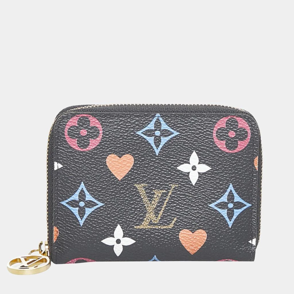 商品[二手商品] Louis Vuitton|Louis Vuitton Black Canvas Monogram Game On Zippy Coin Wallet,价格¥6837,第1张图片