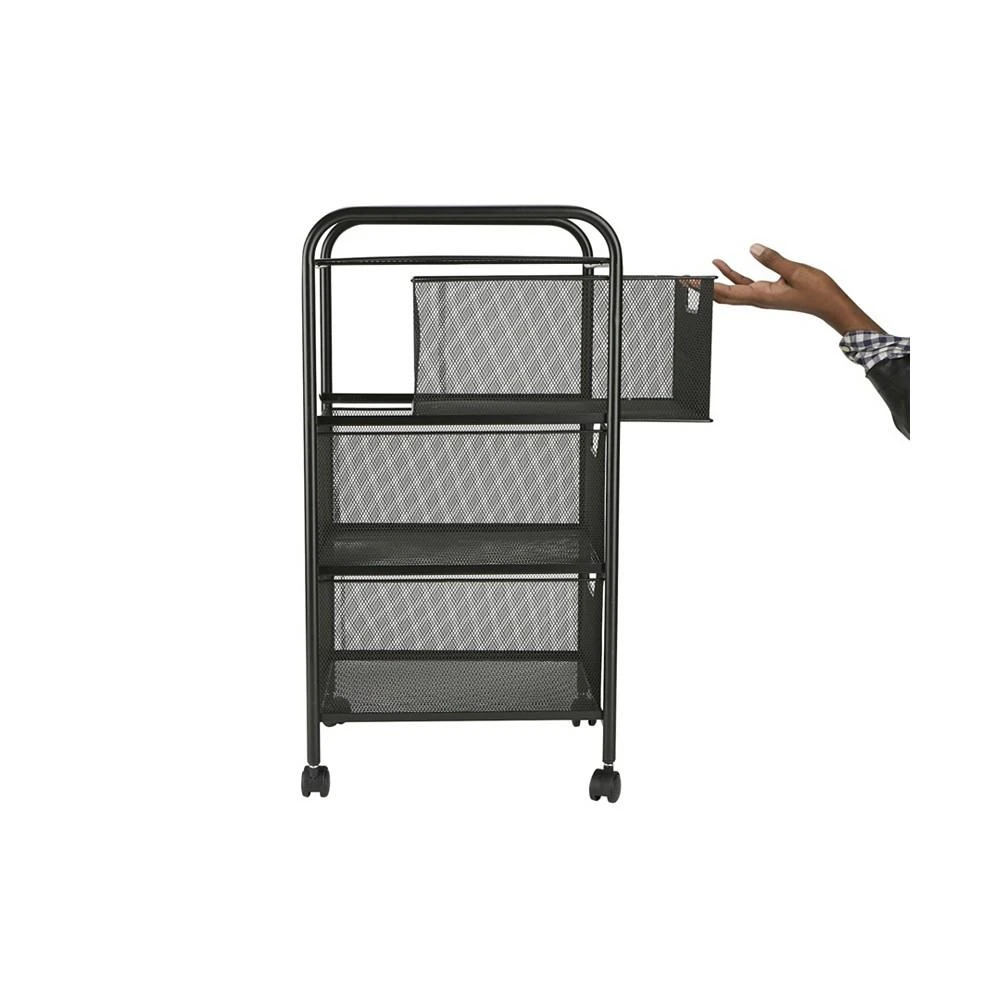 商品Mind Reader|3 Drawer Rolling Storage Utility Cart,价格¥950,第4张图片详细描述