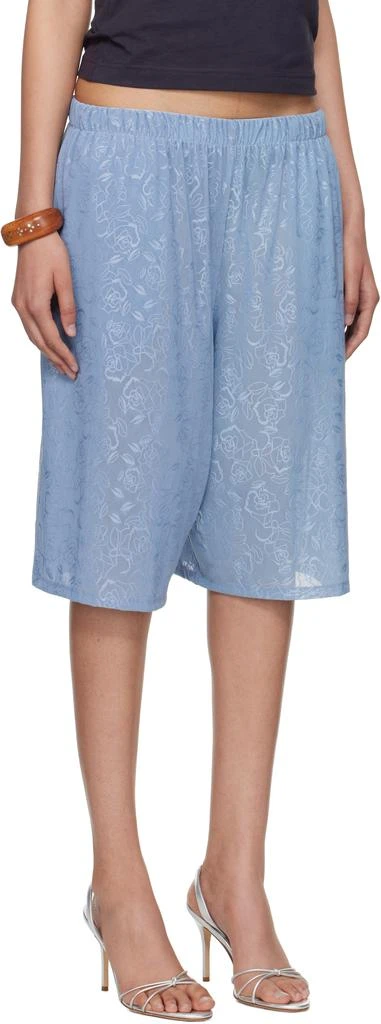 商品Conner Ives|SSENSE Exclusive Blue Lace Basketball Shorts,价格¥3511,第2张图片详细描述