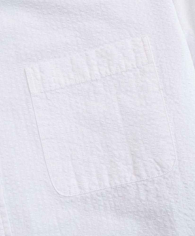 商品Brooks Brothers|Regent Regular-Fit Sport Shirt, Garment-Dyed Seersucker,价格¥295,第5张图片详细描述