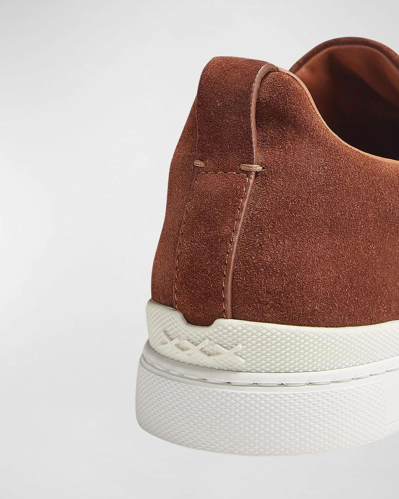 Men's Triple Stitch Suede Low-Top Sneakers 商品