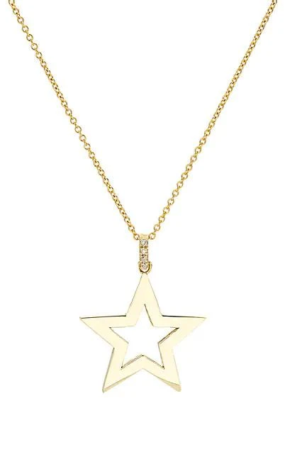 商品Jennifer Meyer|Open Star Pendant Necklace,价格¥6074,第1张图片
