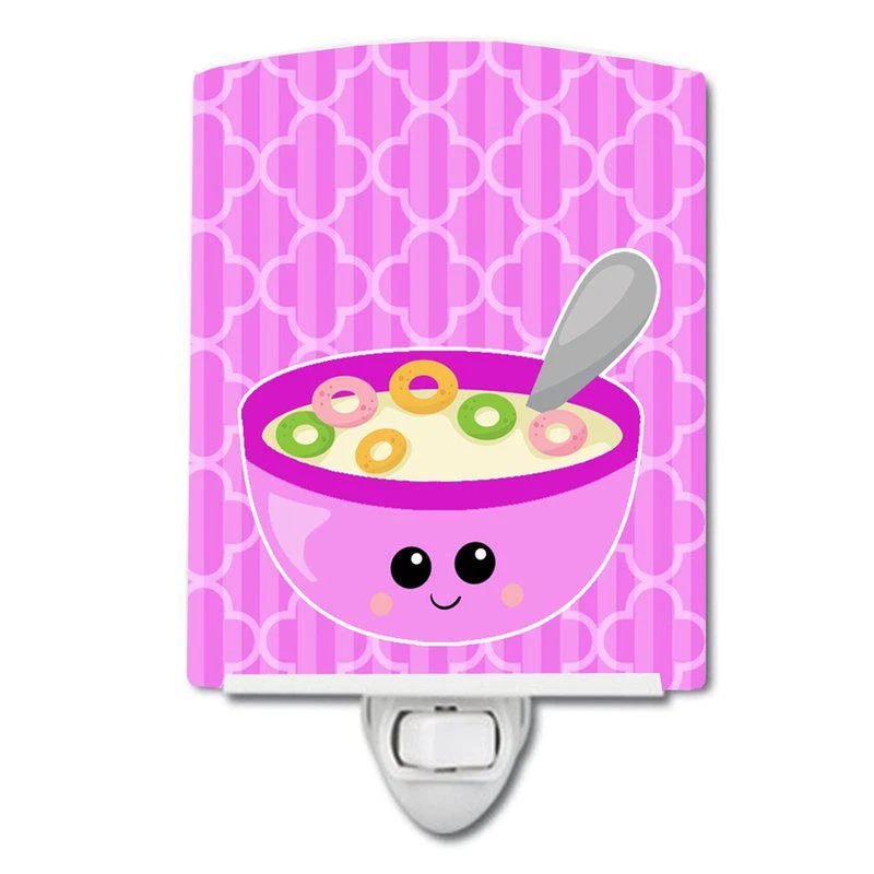 商品Caroline's Treasures|Pink Bowl of Cereal Ceramic Night Light,价格¥205,第1张图片