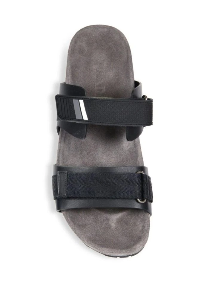 商品Prada|Double-Strap Rubber Grip-Tape Sandals,价格¥3711,第4张图片详细描述