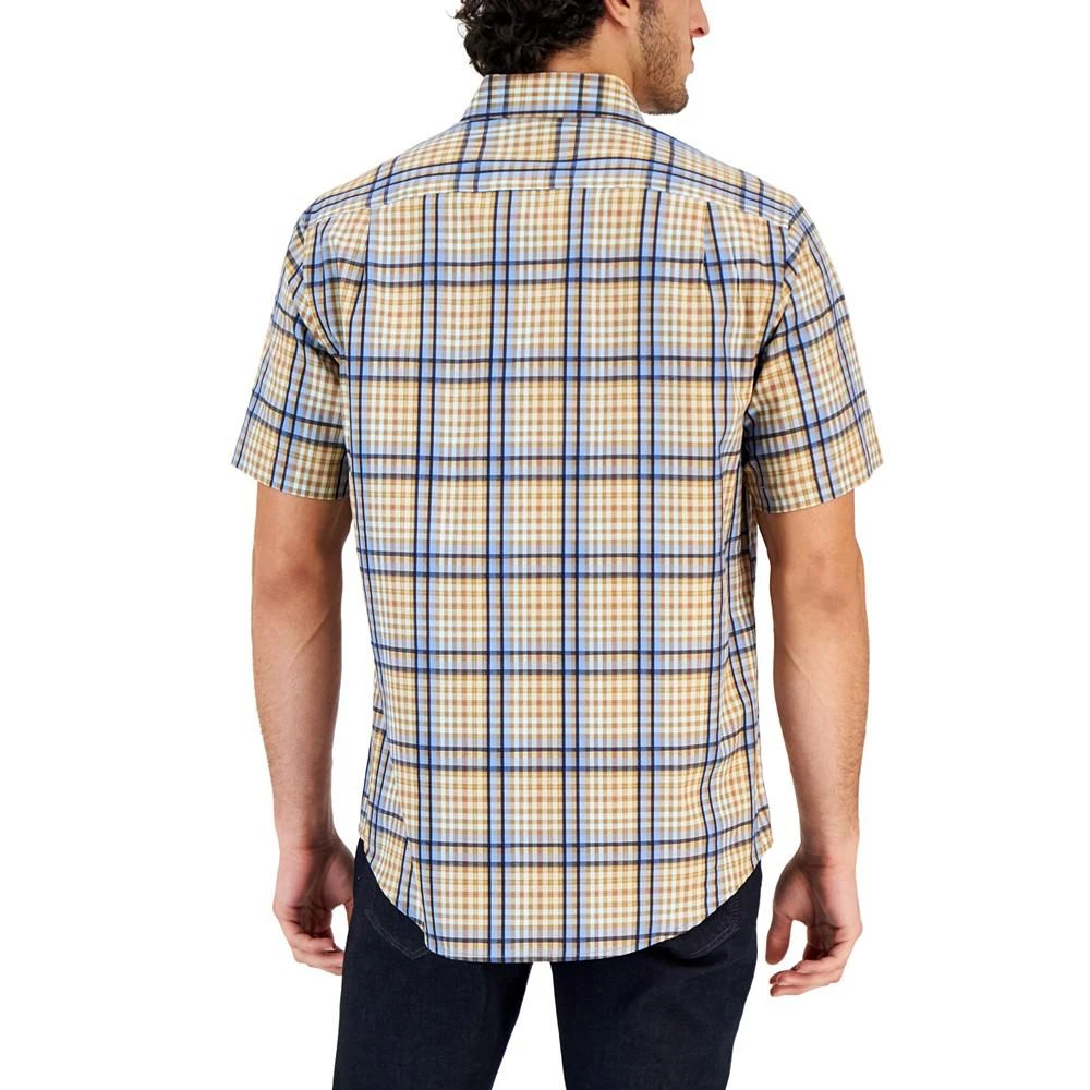 商品Club Room|Men's Refined Plaid Short-Sleeve Button-Up Shirt, Created for Macy's,价格¥161,第2张图片详细描述