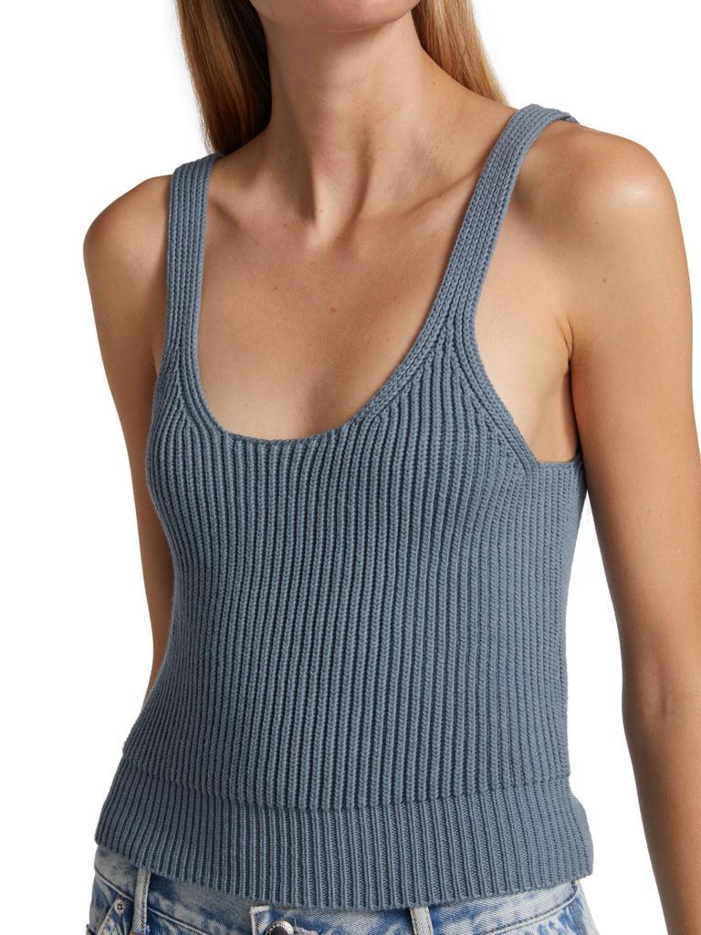 商品Alexander Wang|Rib-Knit Cropped Tank Top,价格¥873,第6张图片详细描述