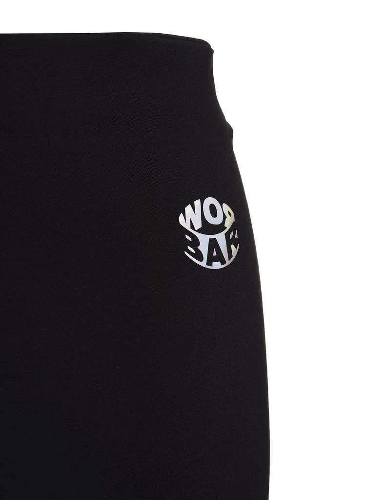 商品BARROW|Barrow Woman Black Leggings With Gaiters And White Logo,价格¥1080,第4张图片详细描述