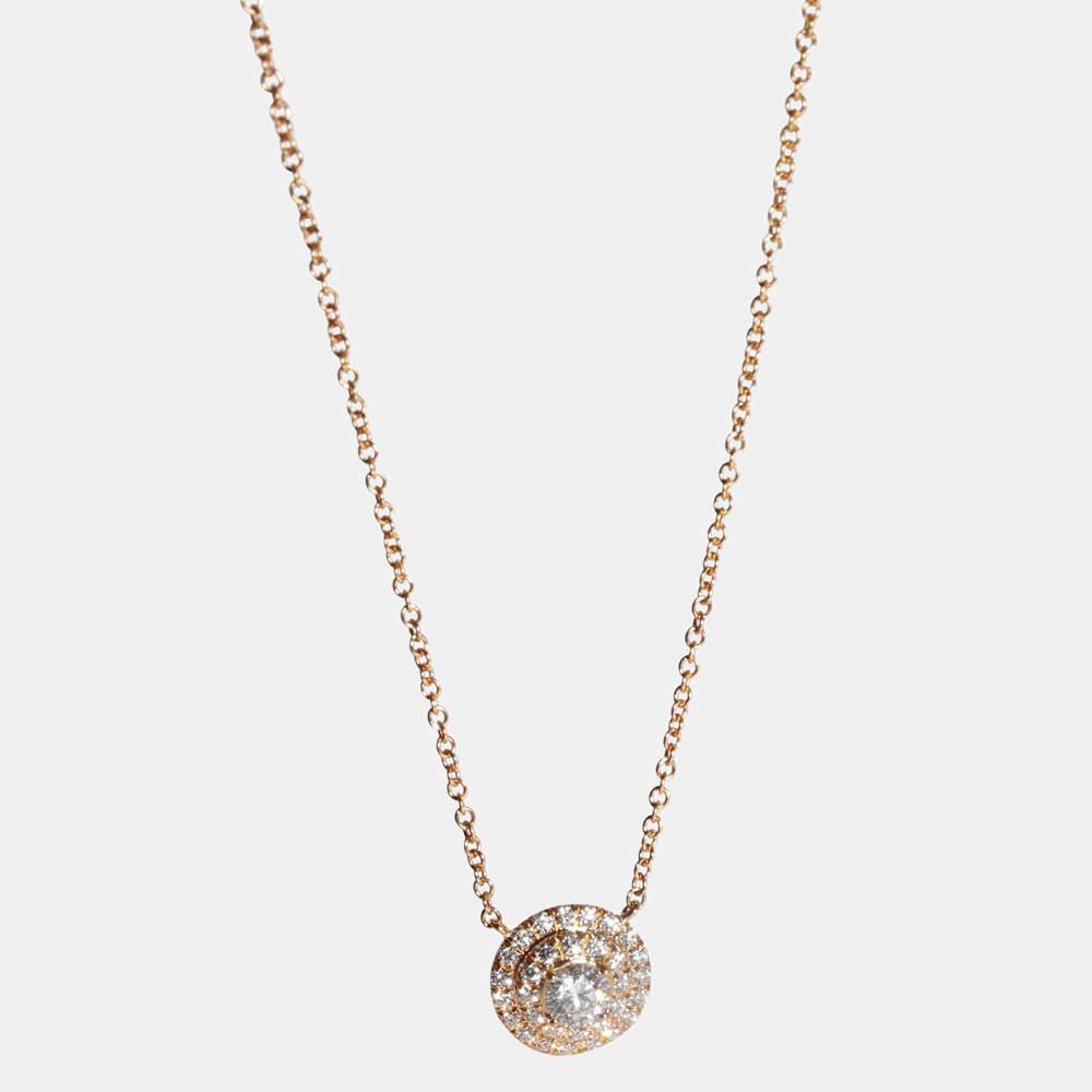 商品[二手商品] Tiffany & Co.|Tiffany & Co. Soleste 18K Rose Gold Diamond Necklace,价格¥17535,第1张图片
