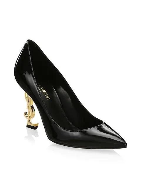 商品Yves Saint Laurent|Opyum Point-Toe Patent Leather Pumps,价格¥8562,第2张图片详细描述