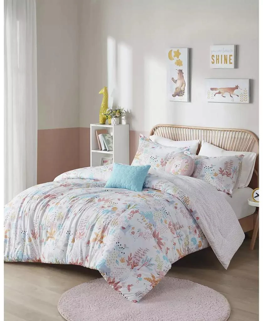 商品Urban Habitat|Iris Woodland Animals 4-Pc. Comforter Set,价格¥687,第4张图片详细描述