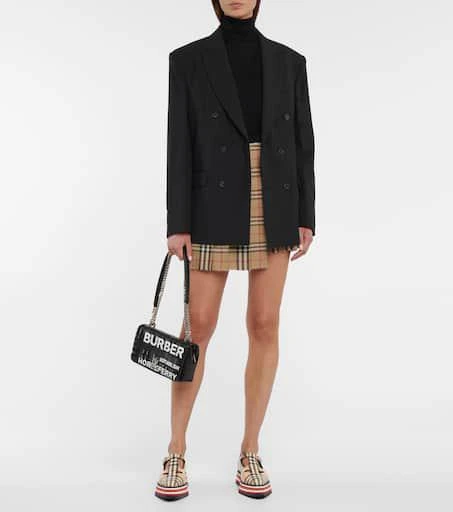 商品Burberry|Aldwych格纹皮革乐福鞋,价格¥5277,第2张图片详细描述