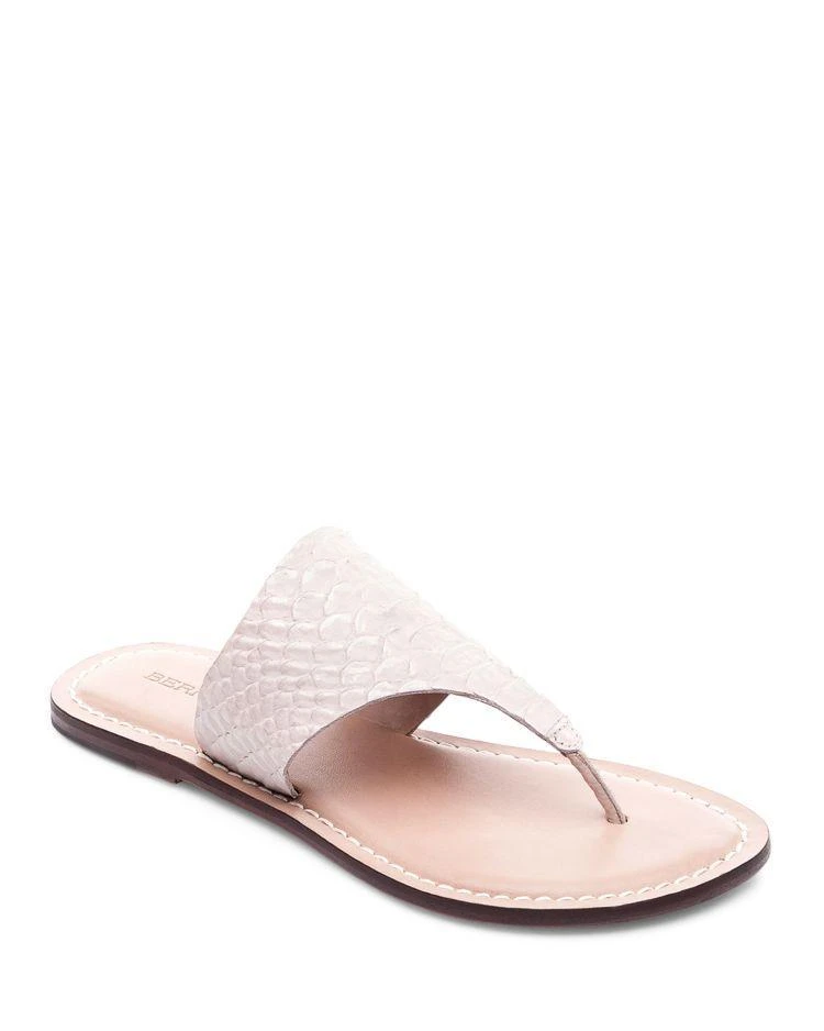 商品Bernardo|Monica Croc Embossed Thong Sandals,价格¥715,第1张图片