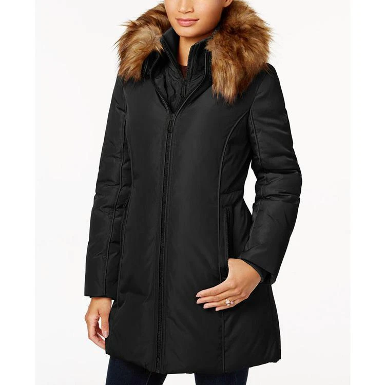 商品Michael Kors|MICHAEL  Faux-Fur-Trim Layered Down Coat,价格¥1197,第1张图片