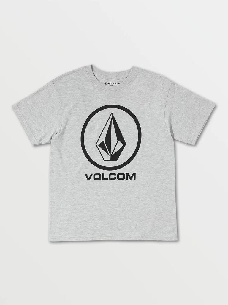 商品Volcom|Big Boys Circle Corp Short Sleeve Tee - Heather Grey,价格¥64,第1张图片