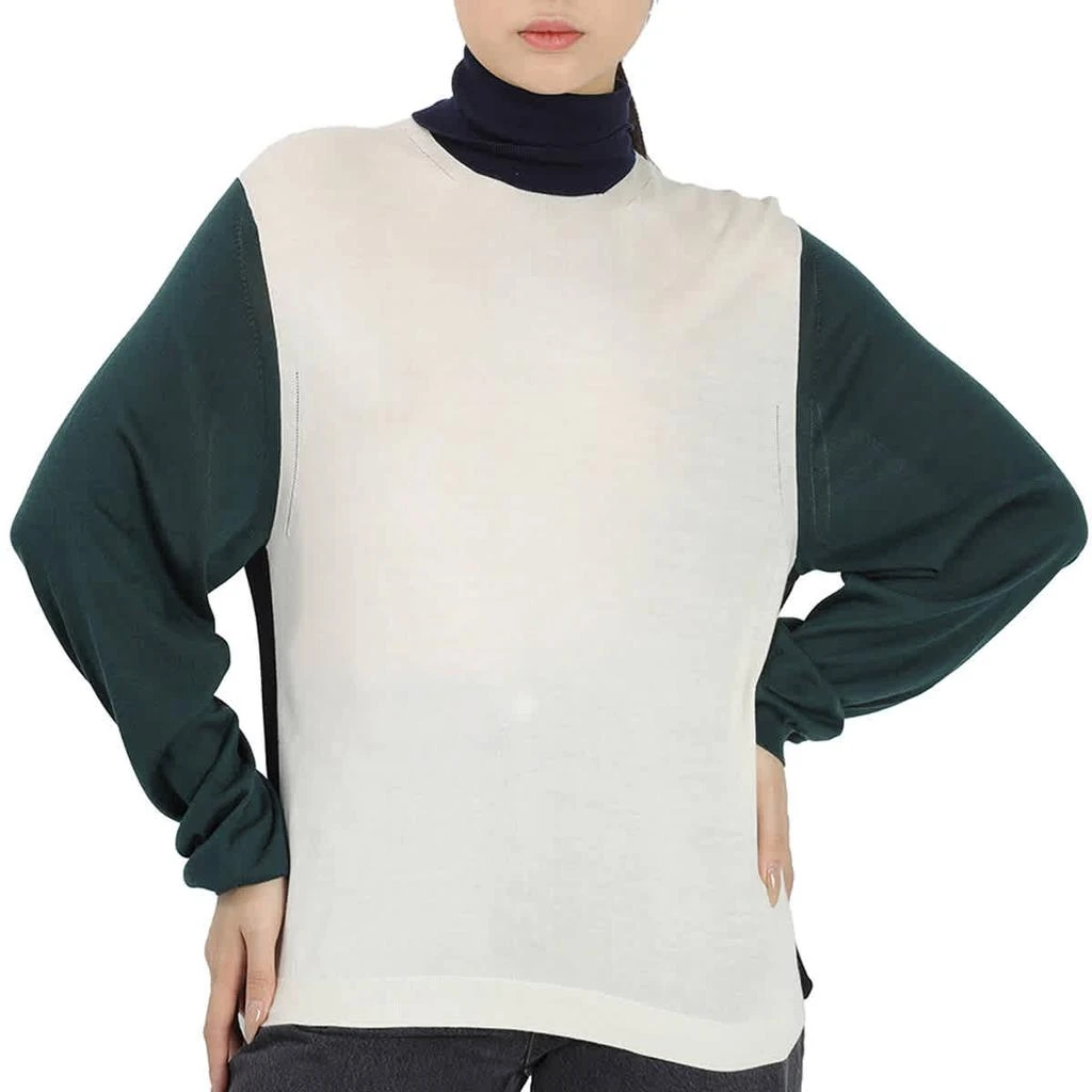 商品Burberry|Burberry Ladies White Turtle Neck Underpin Sweater, Size Large,价格¥737,第1张图片