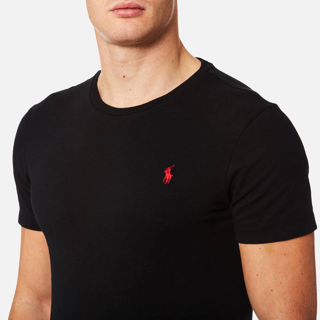 商品Ralph Lauren|Polo Ralph Lauren Men's Custom Slim Fit Crewneck T-Shirt - RL Black,价格¥454,第7张图片详细描述