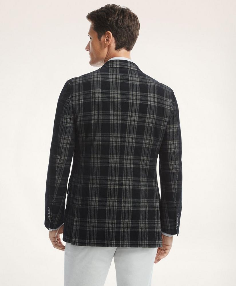 Regent Regular-Fit Fine-Wale Corduroy Plaid Sport Coat商品第2张图片规格展示