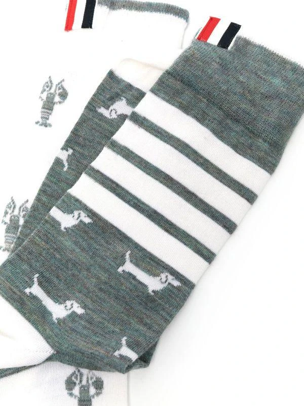 商品Thom Browne|THOM BROWNE Sheer Nylon 4-bar tights,价格¥998,第2张图片详细描述
