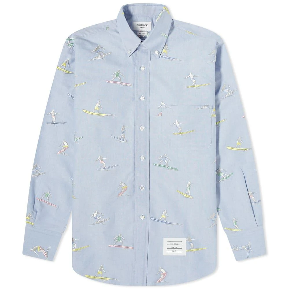 商品Thom Browne|Thom Browne Surfers Button Down Shirt,价格¥2764,第1张图片