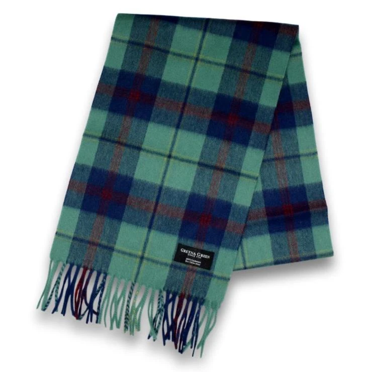 商品Gretna Green|Gretna Green 羊绒围巾 - 灰绿色格子,价格¥511,第1张图片