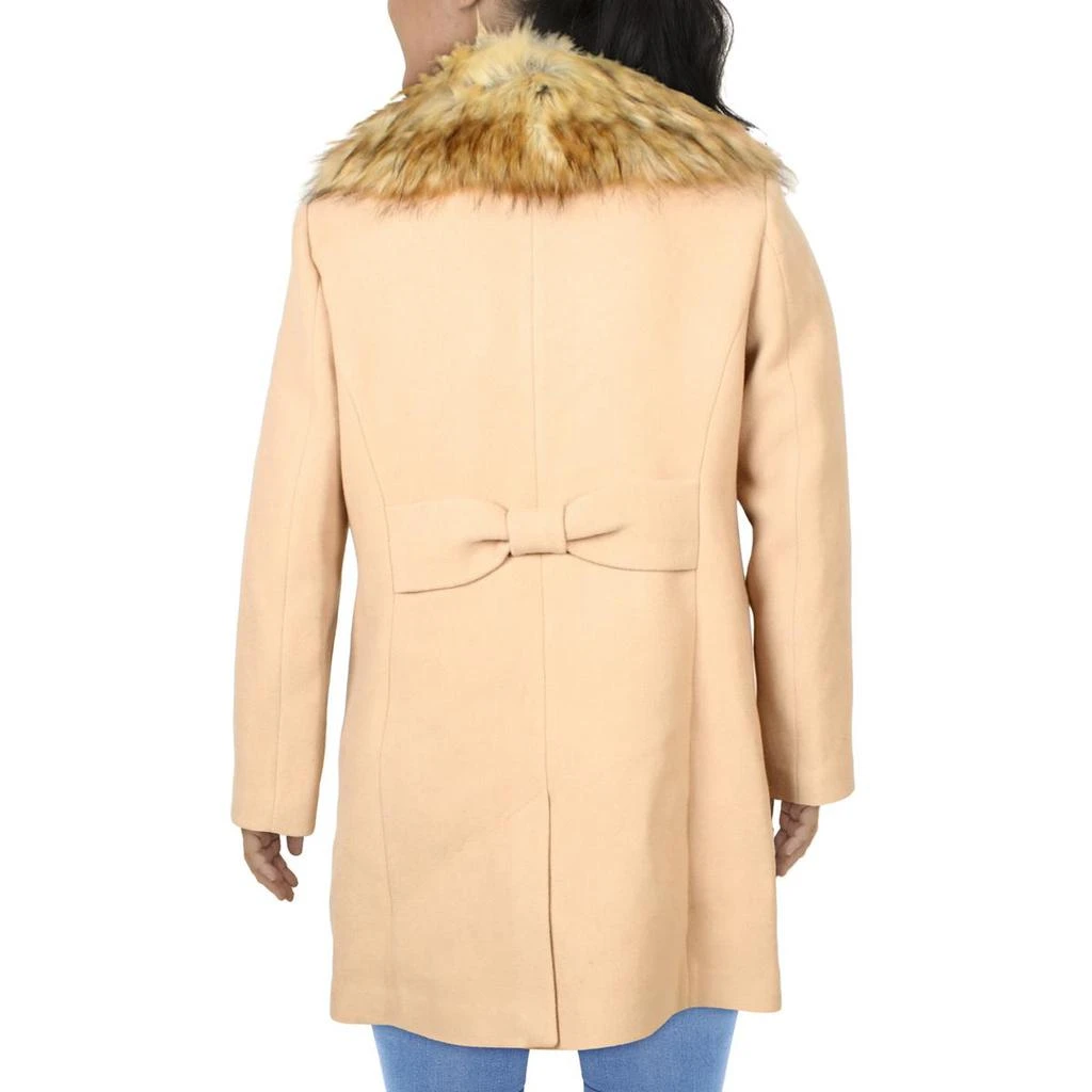 商品Kate Spade|Kate Spade New York Womens Wool Blend Faux Fur Walker Coat,价格¥547,第2张图片详细描述