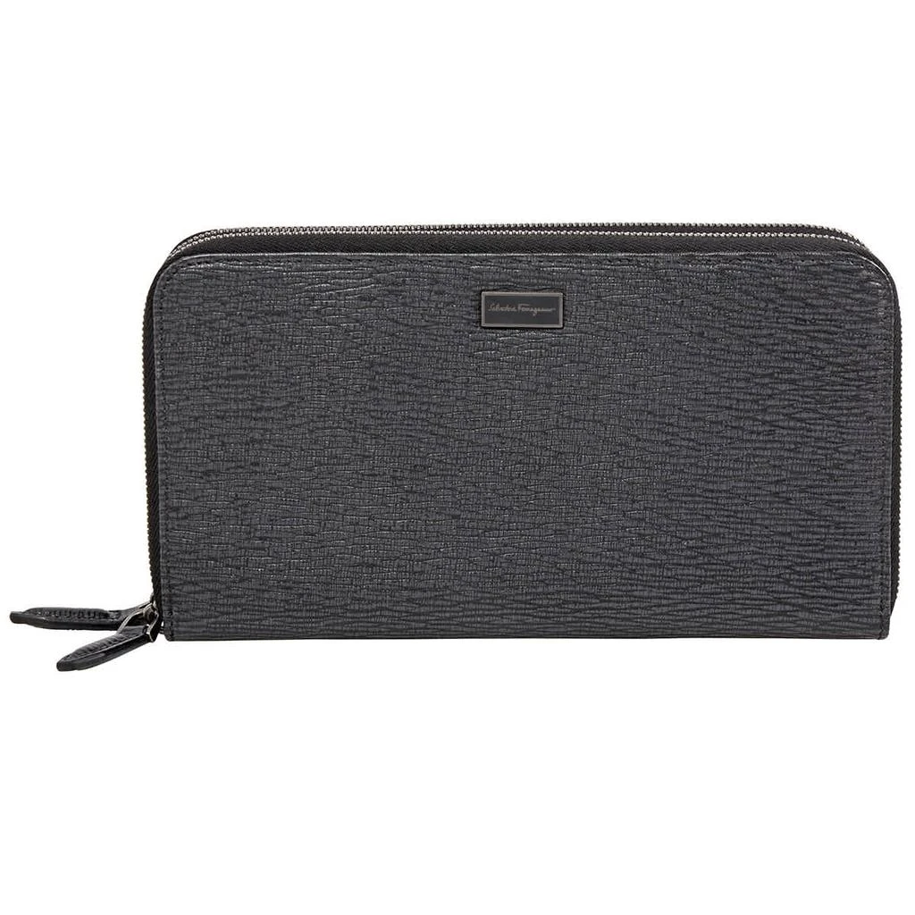 商品Salvatore Ferragamo|Salvatore Ferragamo Hammered Calfskin Zip-around Organizer Wallet,价格¥2763,第2张图片详细描述