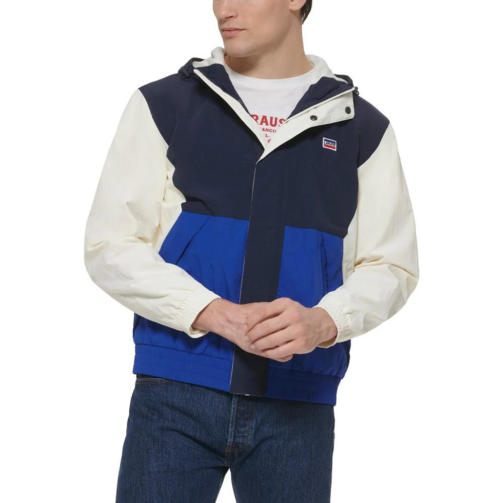 商品Levi's|Men's Color Block Hoodie Water Resistant Jacket,价格¥292,第1张图片
