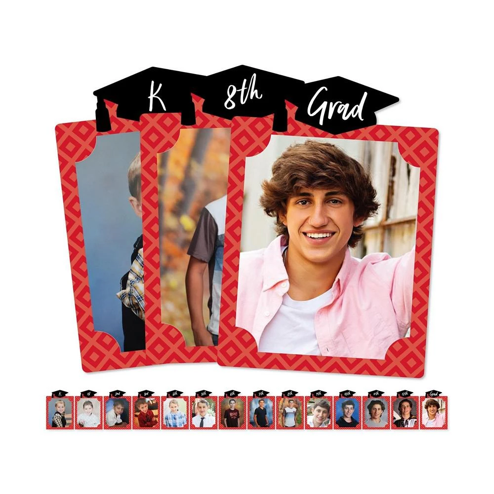 商品Big Dot of Happiness|Red Grad - Best is Yet to Come - 8 x 10 inches K-12 School Photo Holder - DIY Graduation Party Decor - Picturific Display,价格¥224,第1张图片