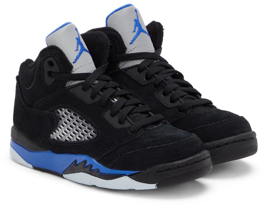 Kids Black Jordan 5 Retro PS Little Kids Sneakers商品第4张图片规格展示