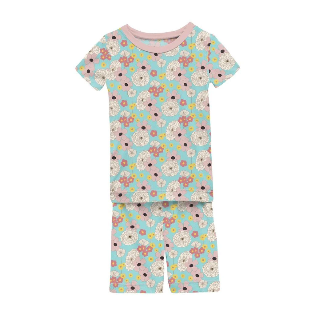 商品KicKee Pants|Short Sleeve Pajama Set with Shorts (Toddler/Little Kids/Big Kids),价格¥255,第1张图片详细描述