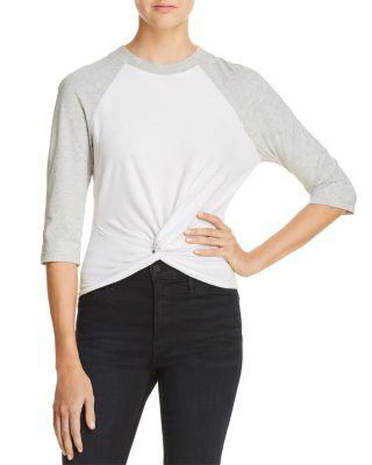 商品Alexander Wang|Twist-Front Jersey Baseball Tee,价格¥439,第1张图片