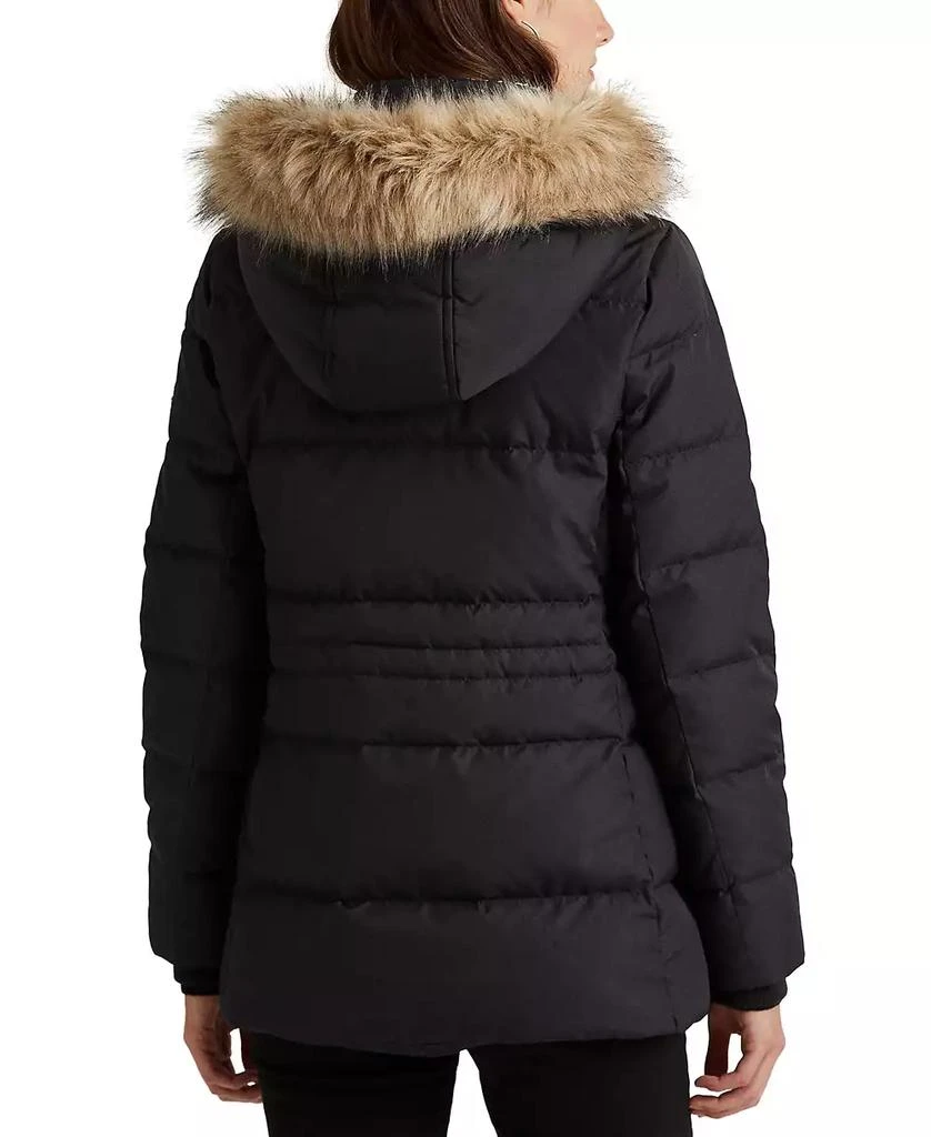 商品Ralph Lauren|Women's Faux-Fur-Trim Hooded Puffer Coat, Created for Macy's,价格¥672,第2张图片详细描述