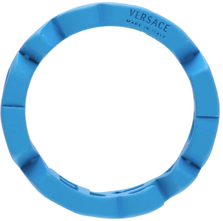 商品Versace|Blue Logo Cut-Out Ring,价格¥1264,第2张图片详细描述